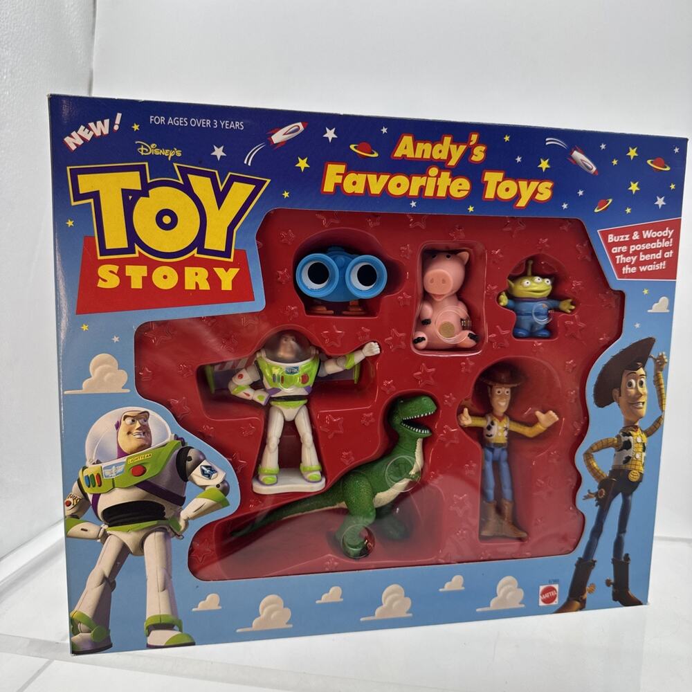Disney / Pixar TOY STORY 2 "Andy's Favorite Toys" Playset #67985, Vintage Mattel
